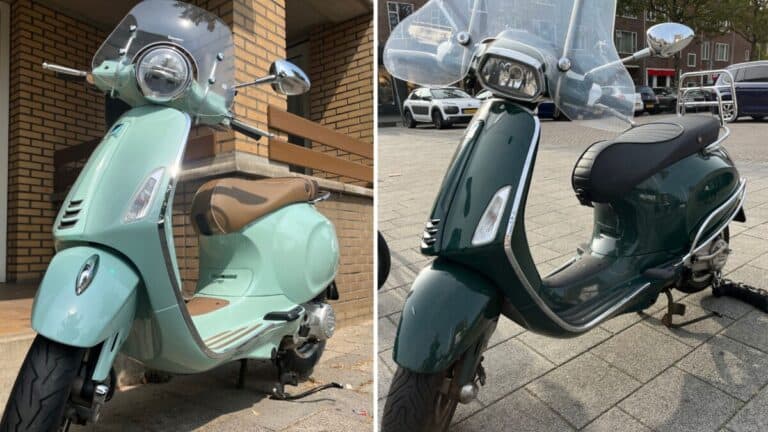 2 different vespa models that look similar